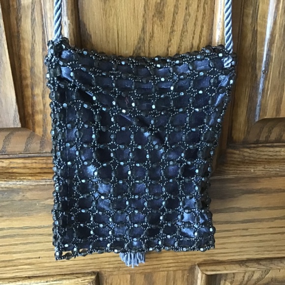 1 Olpan Italy beaded shoulder Evening Bag - Picture 3 of 5